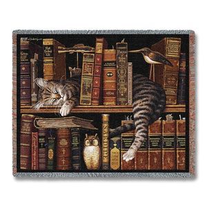 Literary Cat Blanket