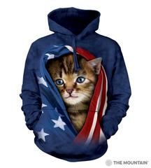 Patriotic Kitten Hoodie
