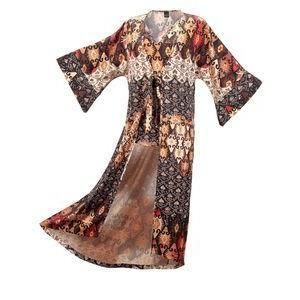 Patterned Full Length Duster