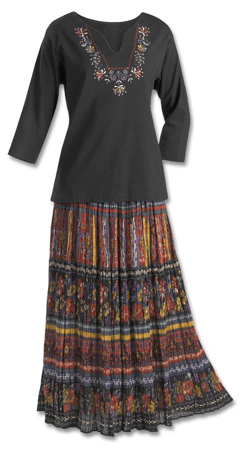 Western broomstick skirts sale