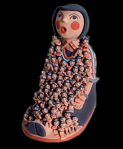 Large Jemez Pueblo Storyteller Other CeramicsPottery Native Arts