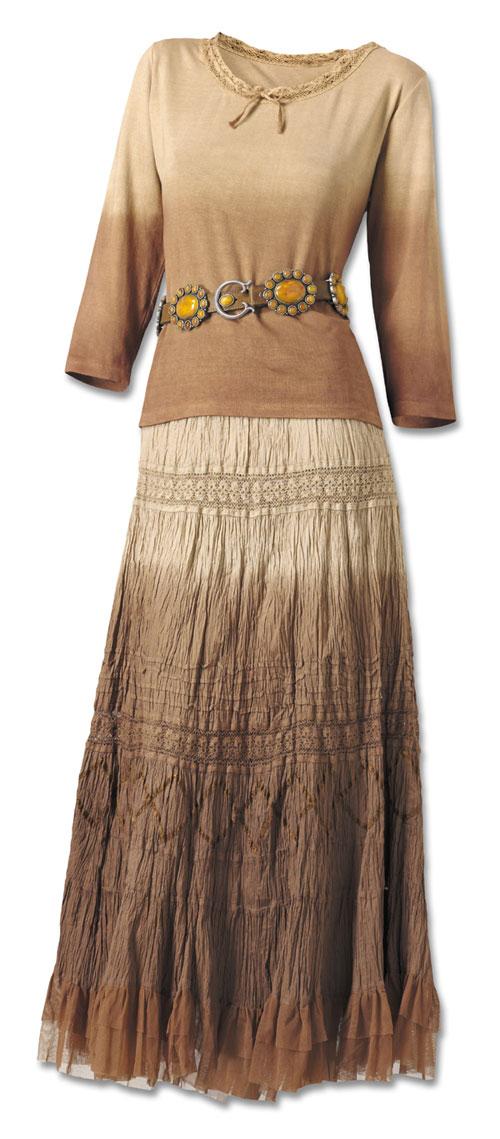 Mocha Latte Broom Skirt Dresses & Skirts Fashion