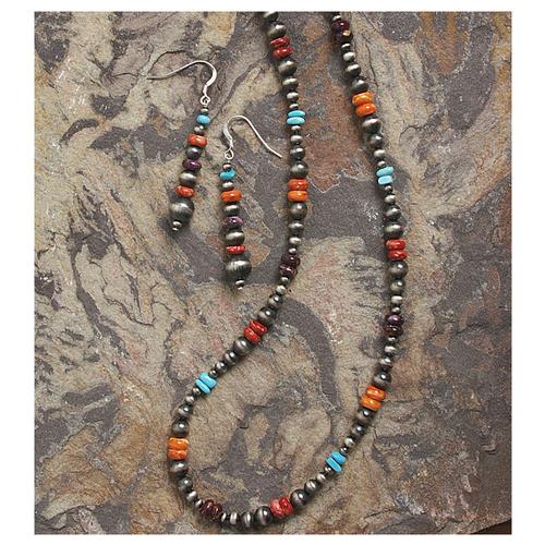 beaded necklace and earring sets