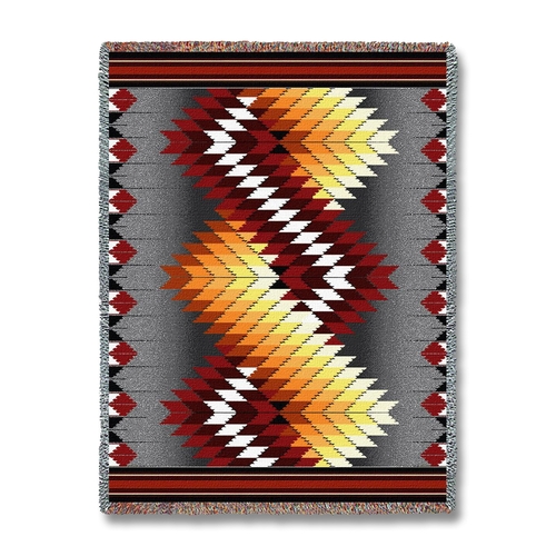 Whirlwind Fire Throw Blanket