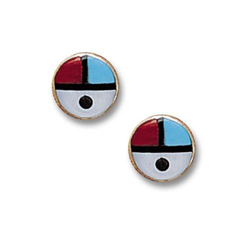 Zuni Sunface Earrings Jewlery Zuni Sunface Earrings