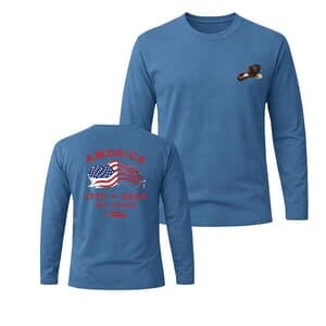 America Eagle Light Blue Long Sleeve T-Shirt