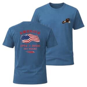 America Eagle Lighty Blue Short Sleeve T-Shirt