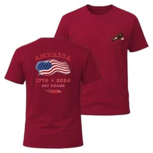 America Eagle Red Short Sleeve T-Shirt