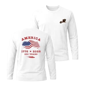 America Eagle White Long Sleeve T-Shirt