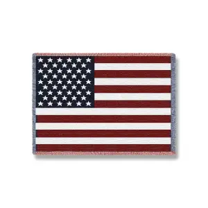 American Flag Throw Blanket