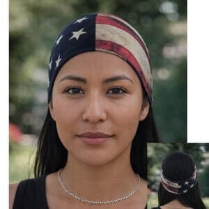 American Flag Headwrap