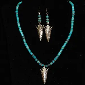 Arrowhead Necklace and Earring Set