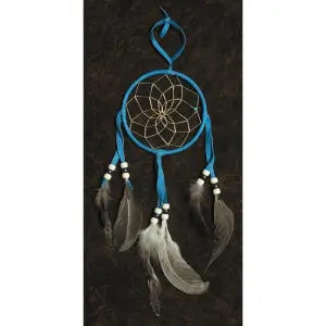 Blue Dream Catcher Hanging 4 Inch