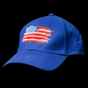 Blue US Flag Cotton Cap
