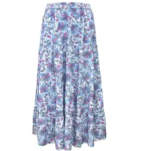 Butterfly Print Maxi Skirt