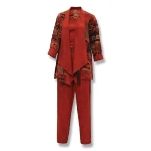 Cinnabar Three-Piece Pant Set