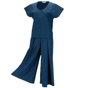 Cotton Knit Flare Pants