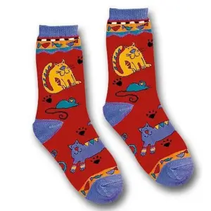 Crazy Cat Socks