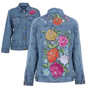 Embroidered Rose & Floral Jacket
