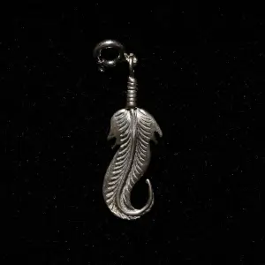 Curved Feather Charm
