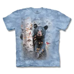 Forest Friends Bear & Birds Short Sleeve T-Shirt