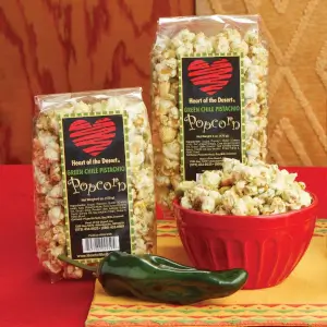Green Chili Pistachio Carmel Popcorn
