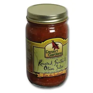 Hot Roasted Garlic & Olive Salsa