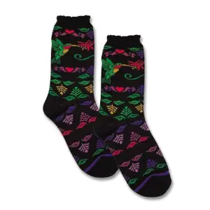 Hummingbird Flower Socks