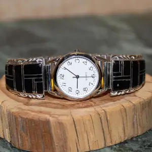 Mens Jet Inlay Watch