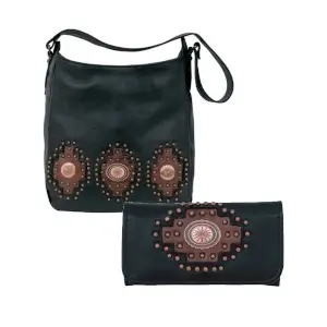 Midnight Copper Bag & Wallet Set
