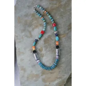 Multi-Stone 19 Inch Necklace