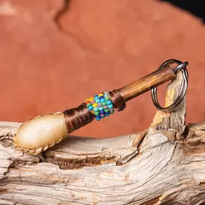 Navajo Beaded Rattle Key Chain