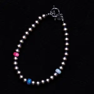 Navajo Pearls with Multi Colored Opal Bracelet