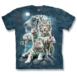 Night Tiger Collage Short Sleeve T-Shirt