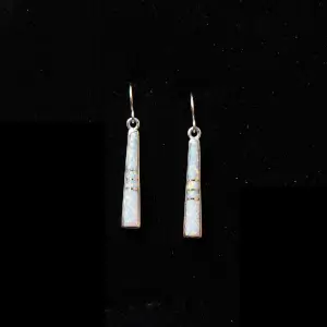 Opal Inlay Drop Earrings
