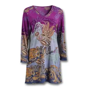 Purple & Paisley Tunic