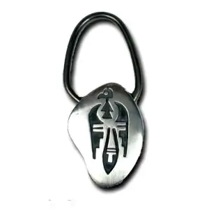 Silver Thunderbird Key Chain