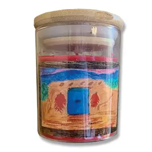 Taos Glass Candle