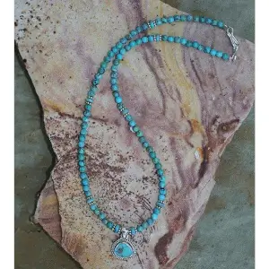 Turquoise Necklace with Pendant