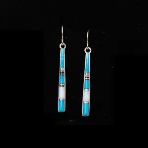 Turquoise and Opal Earrings