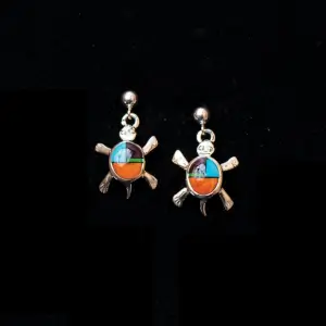 Turtle Inlay Earrings