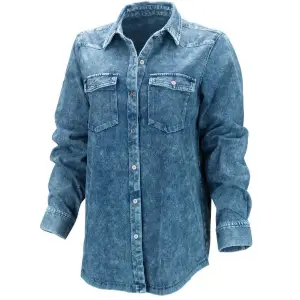 Washed Denim Long Sleeve Shirt