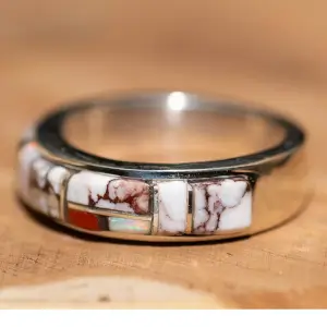 Whitehorse Large Inlay Ring