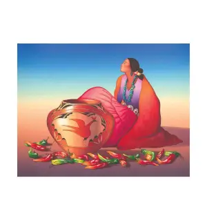 Zia Benita Framed Canvas Print