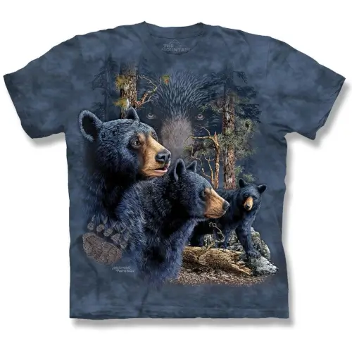 Thirteen Hidden Black Bears Short Sleeve T-Shirt