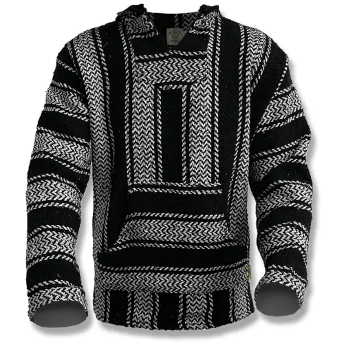 Black & White Baja Hoodie