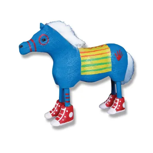 Blue Horse In Hightops