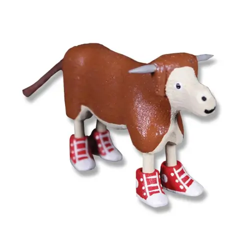 Brown Cow In Hightops