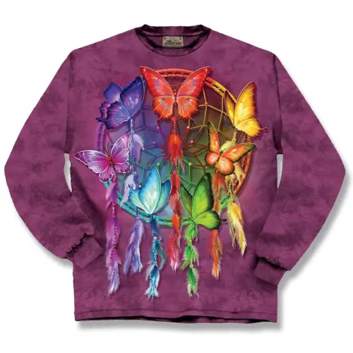 Butterfly Dreamcatcher Long Sleeve T-Shirt