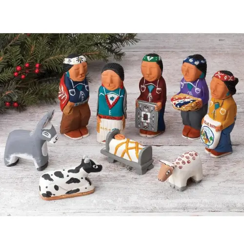 Miniature Nativity Figurine Set